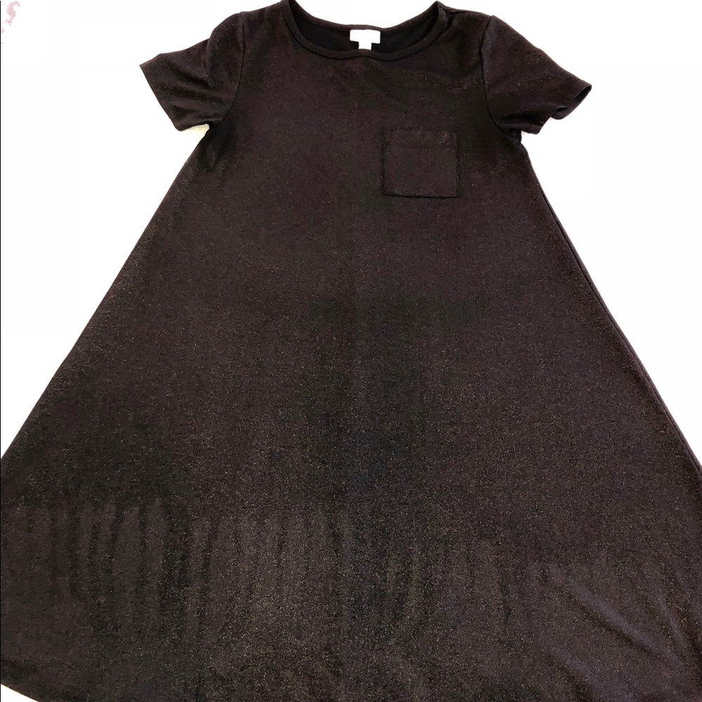 LuLaRoe ELEGANT Carly Black Sparkle Size XS